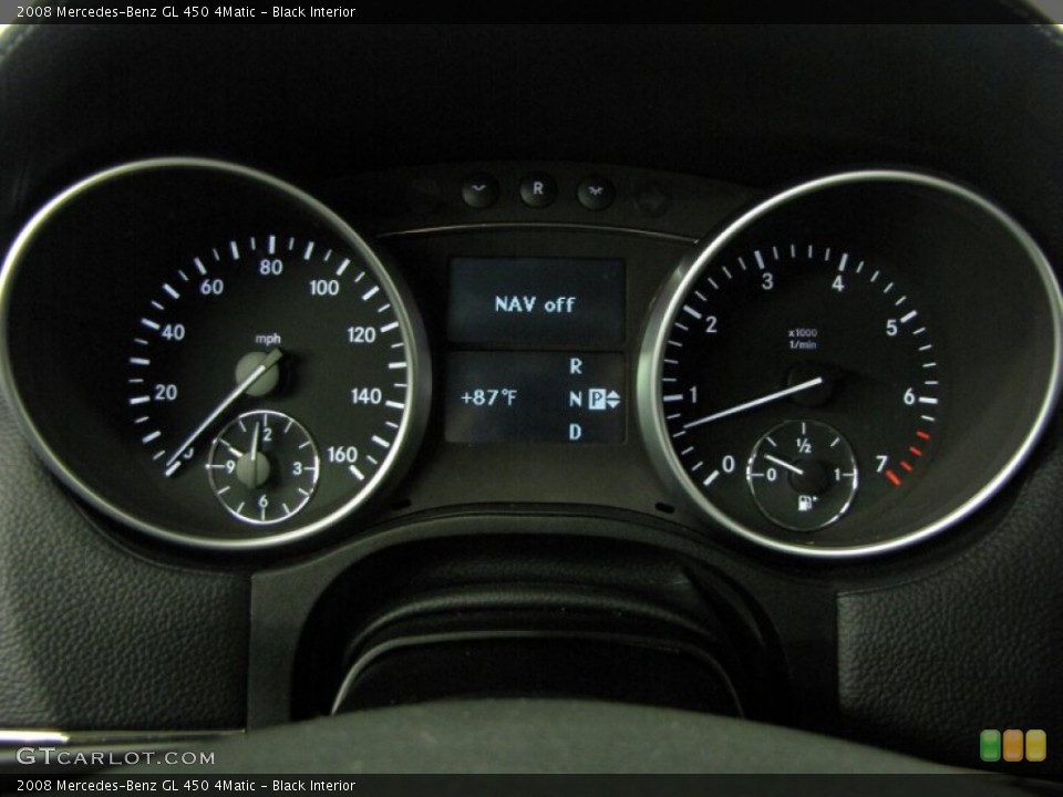 Black Interior Gauges for the 2008 Mercedes-Benz GL 450 4Matic #68593841