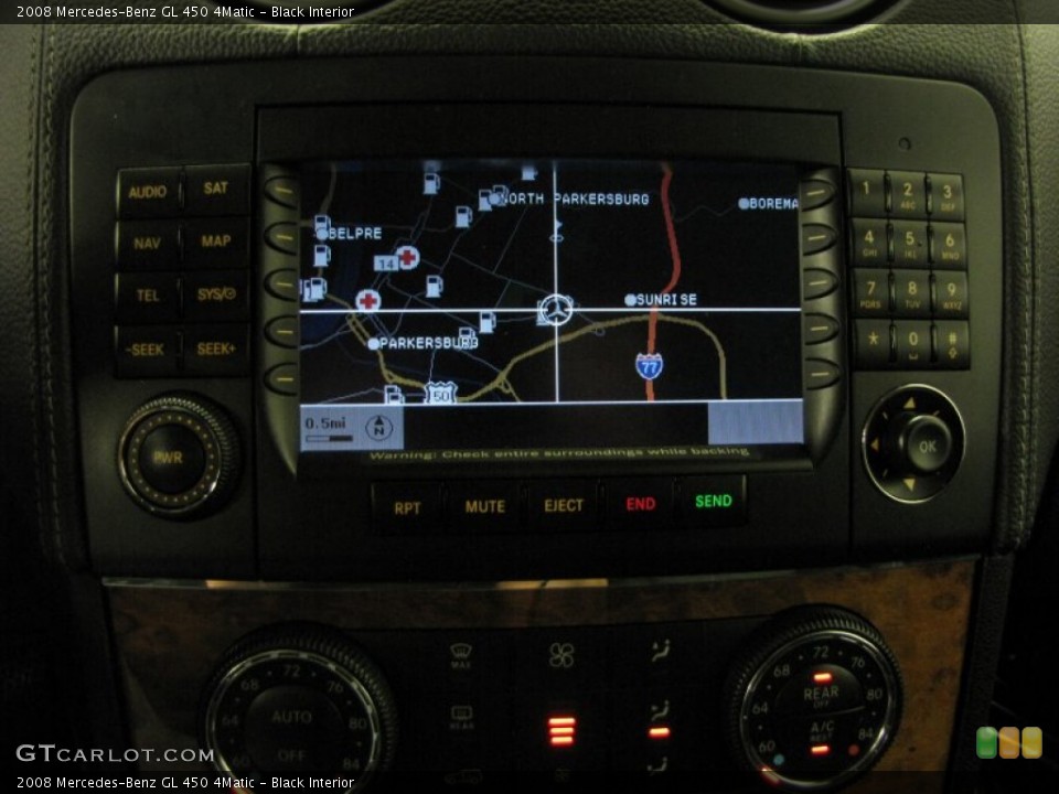 Black Interior Navigation for the 2008 Mercedes-Benz GL 450 4Matic #68593880