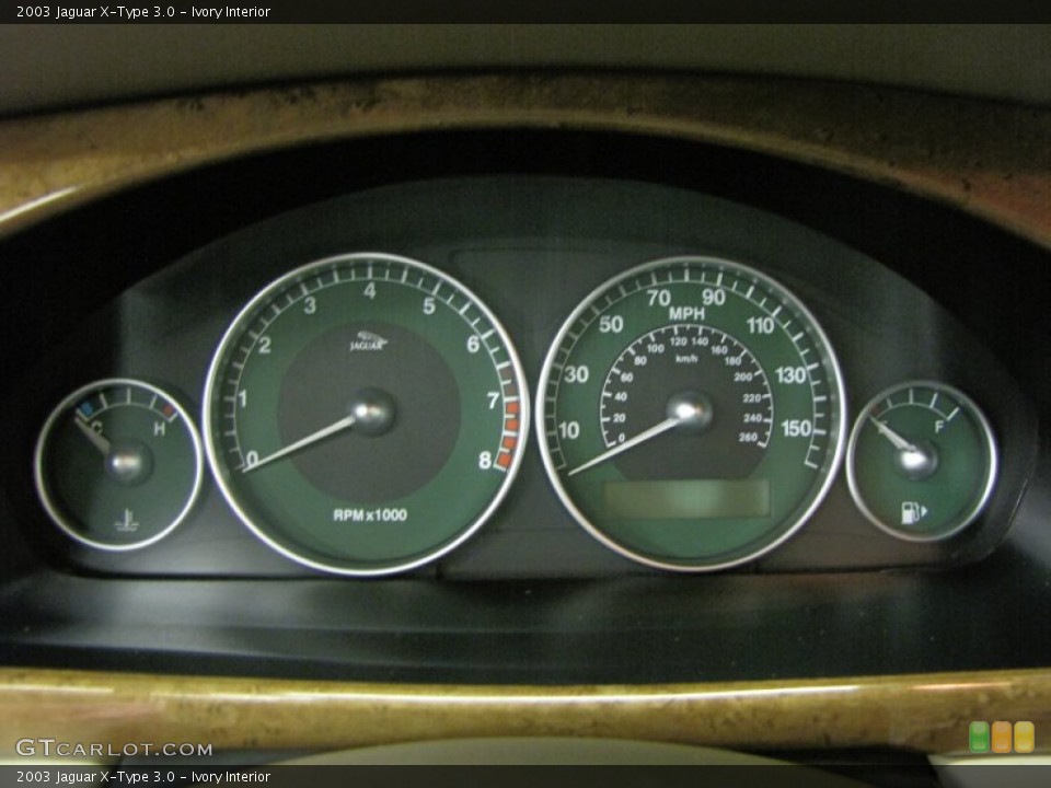 Ivory Interior Gauges for the 2003 Jaguar X-Type 3.0 #68595061