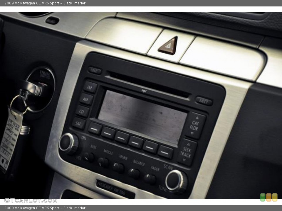Black Interior Audio System for the 2009 Volkswagen CC VR6 Sport #68595080