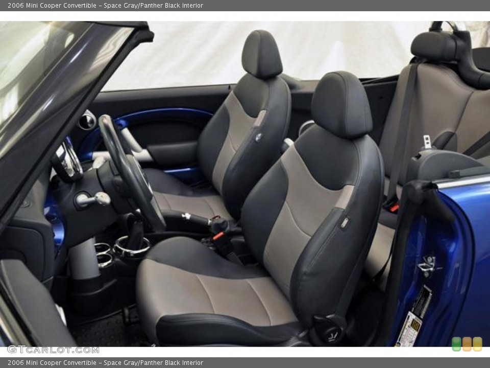 Space Gray/Panther Black Interior Front Seat for the 2006 Mini Cooper Convertible #68595205