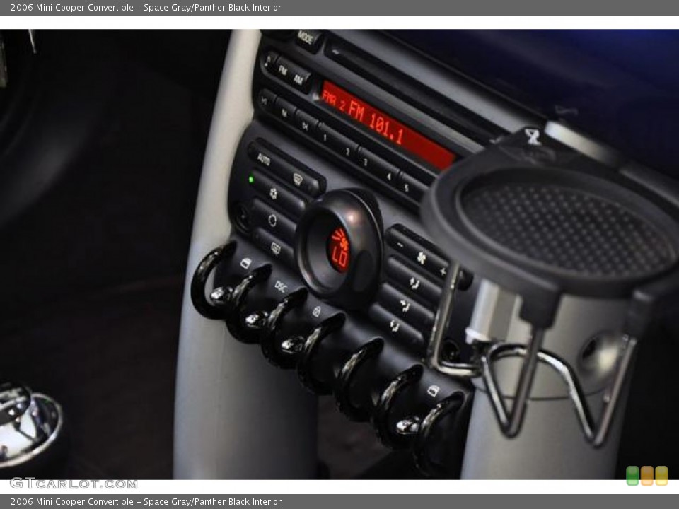Space Gray/Panther Black Interior Controls for the 2006 Mini Cooper Convertible #68595247