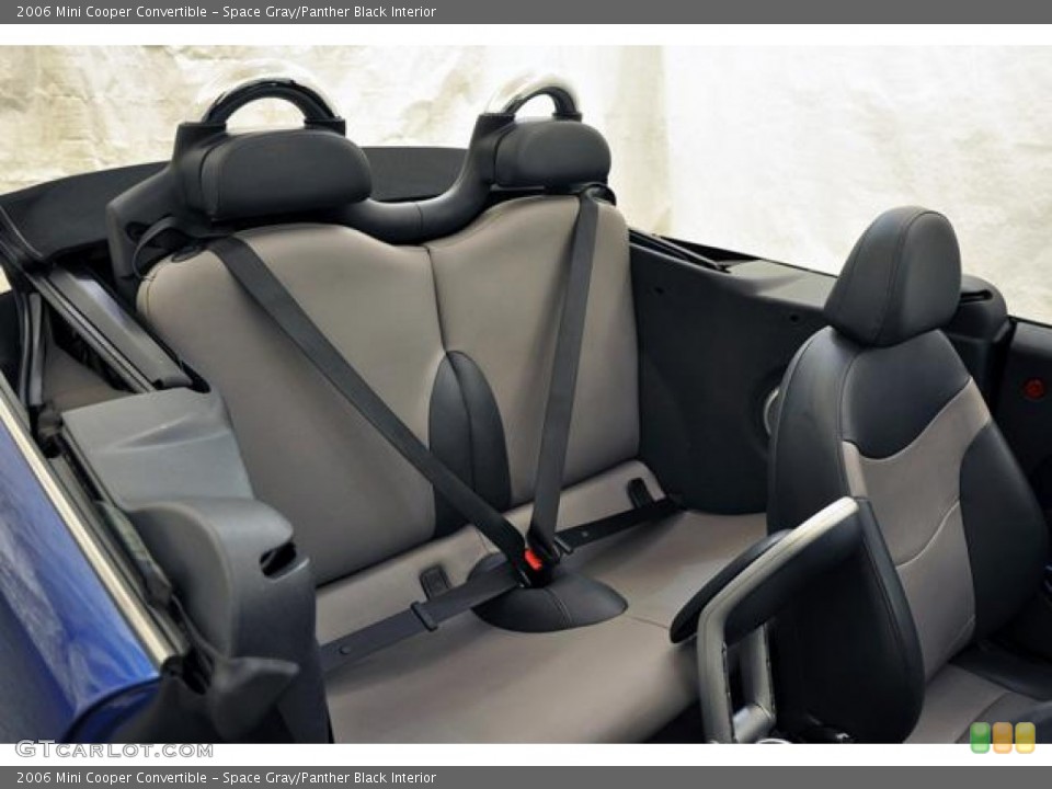 Space Gray/Panther Black Interior Rear Seat for the 2006 Mini Cooper Convertible #68595263