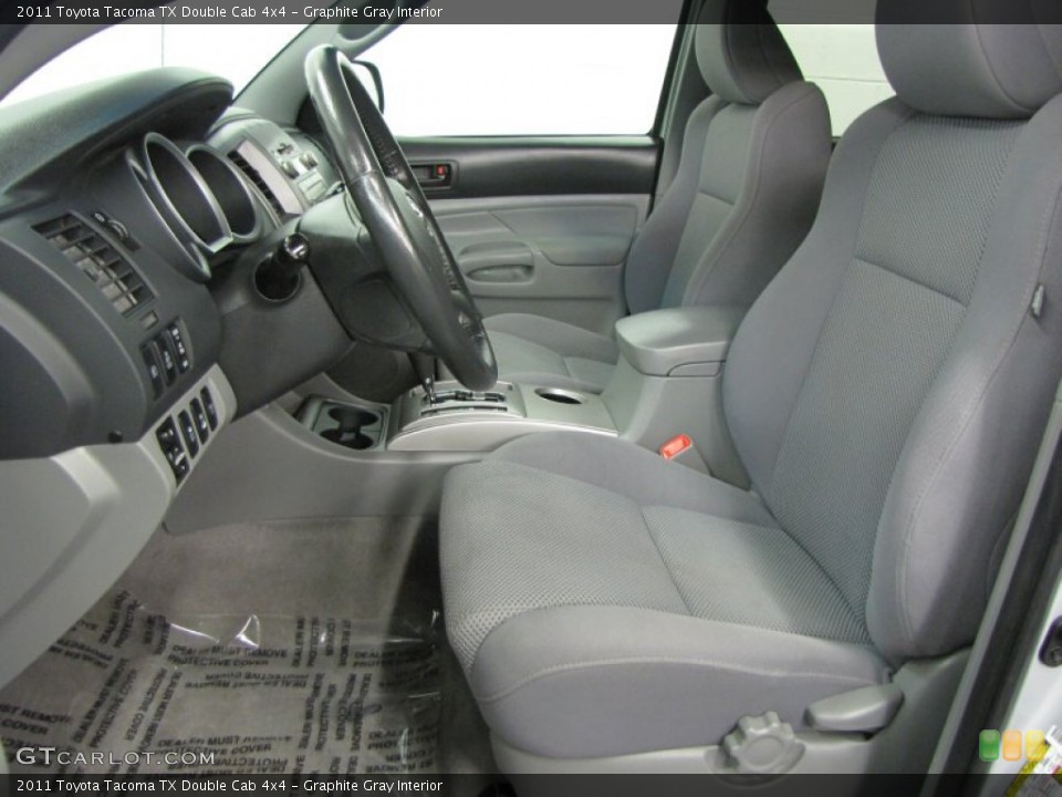 Graphite Gray Interior Front Seat for the 2011 Toyota Tacoma TX Double Cab 4x4 #68595860
