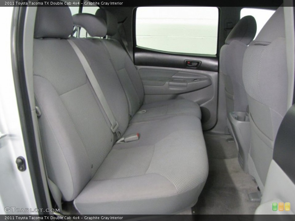 Graphite Gray Interior Rear Seat for the 2011 Toyota Tacoma TX Double Cab 4x4 #68595878