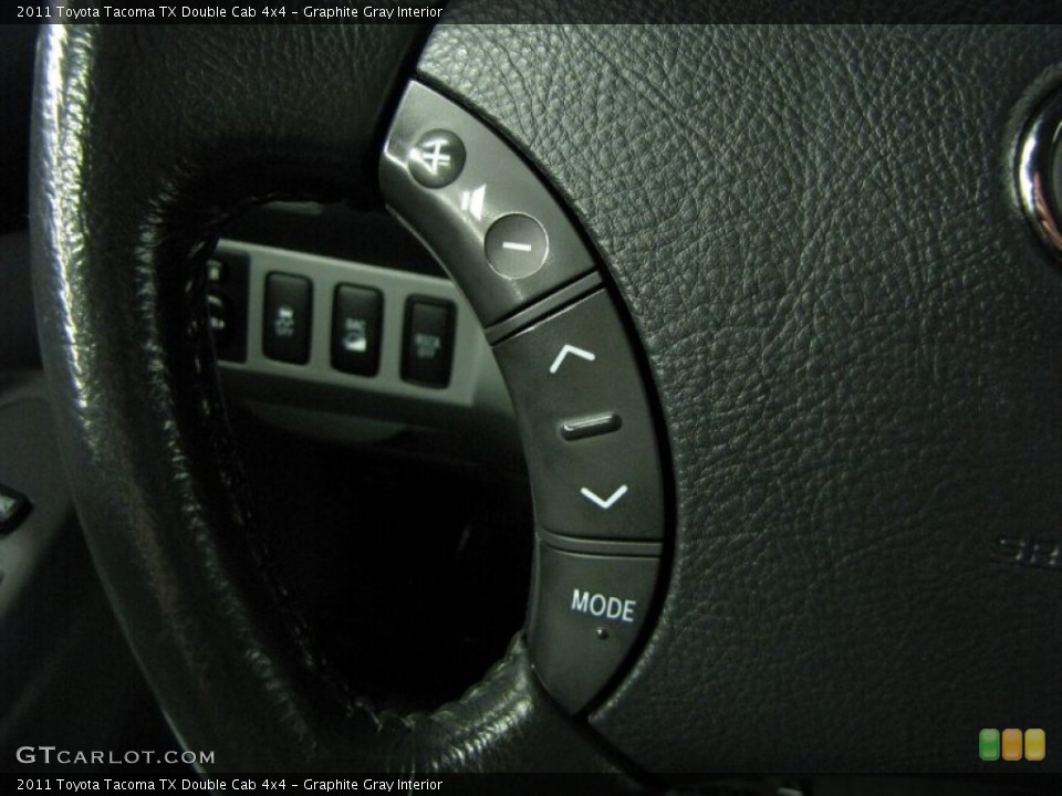 Graphite Gray Interior Controls for the 2011 Toyota Tacoma TX Double Cab 4x4 #68595941