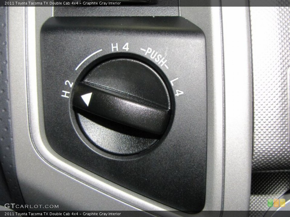 Graphite Gray Interior Controls for the 2011 Toyota Tacoma TX Double Cab 4x4 #68596034