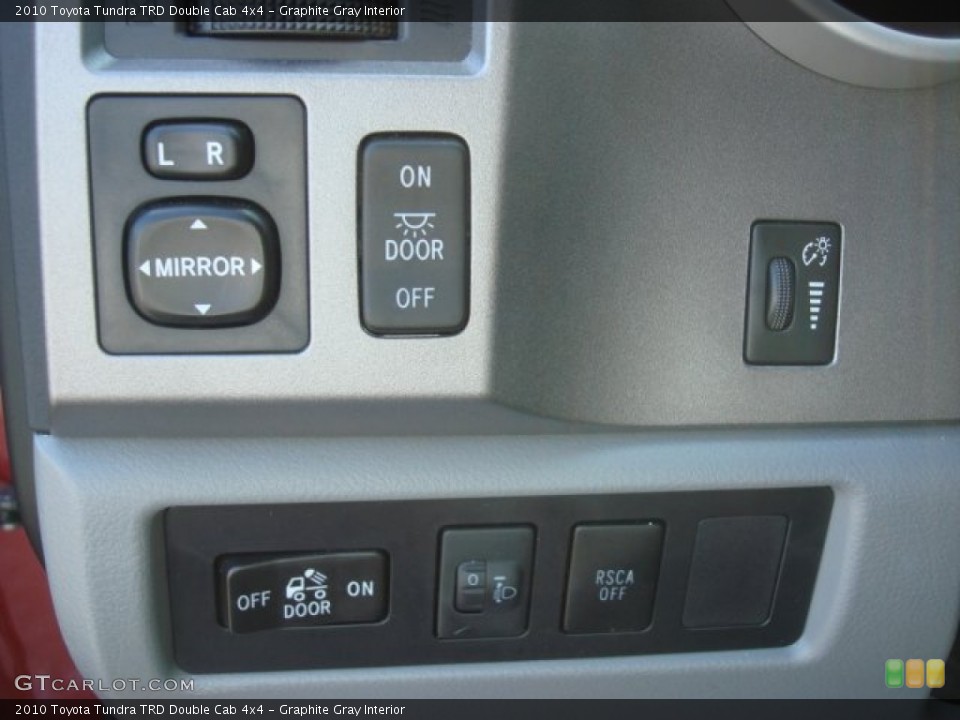 Graphite Gray Interior Controls for the 2010 Toyota Tundra TRD Double Cab 4x4 #68596820