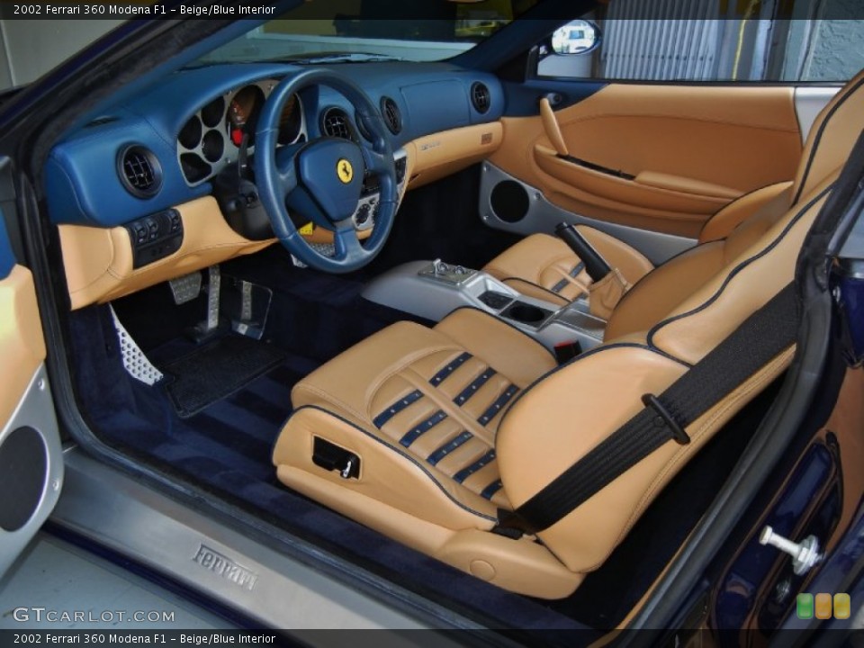 Beige/Blue Interior Prime Interior for the 2002 Ferrari 360 Modena F1 #68596865