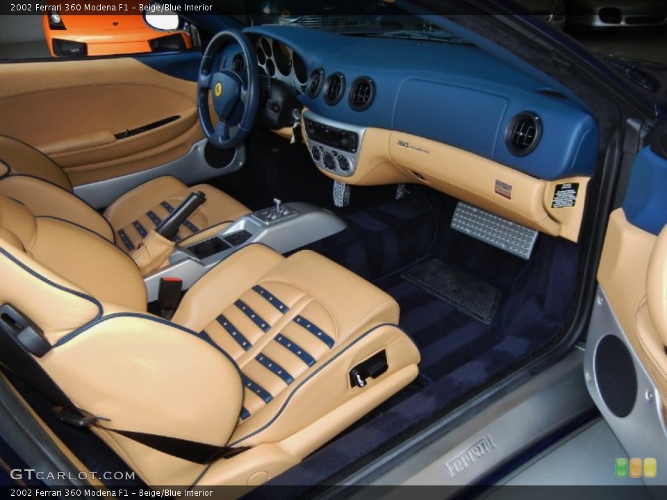 Beige/Blue Interior Photo for the 2002 Ferrari 360 Modena F1 #68596901