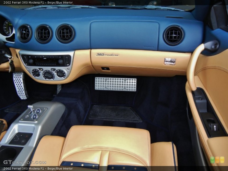 Beige/Blue Interior Dashboard for the 2002 Ferrari 360 Modena F1 #68596919
