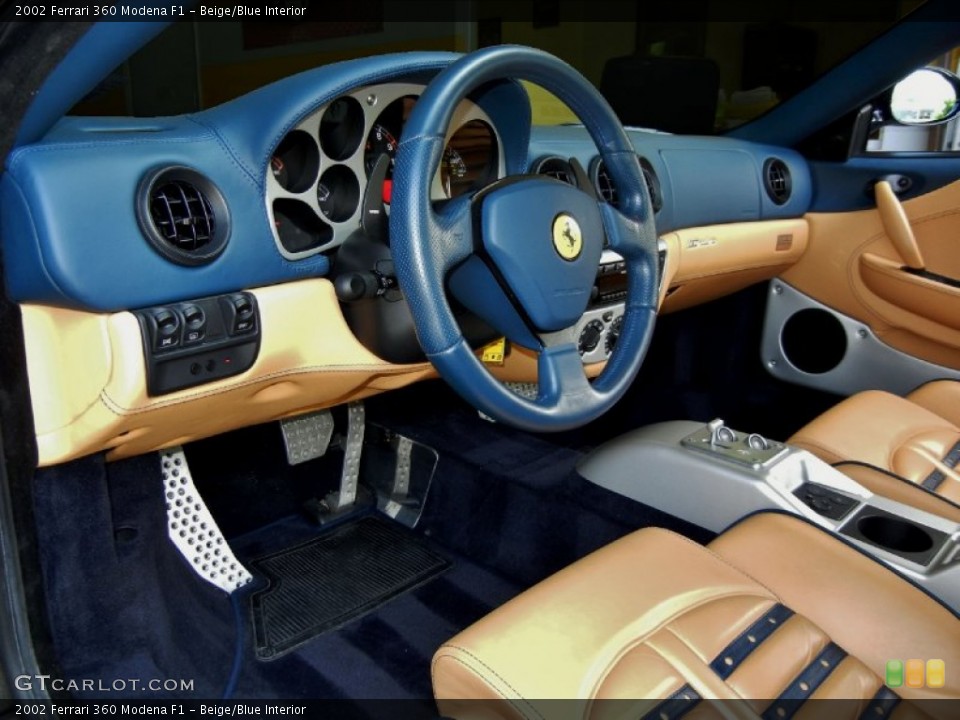 Beige/Blue Interior Dashboard for the 2002 Ferrari 360 Modena F1 #68596928