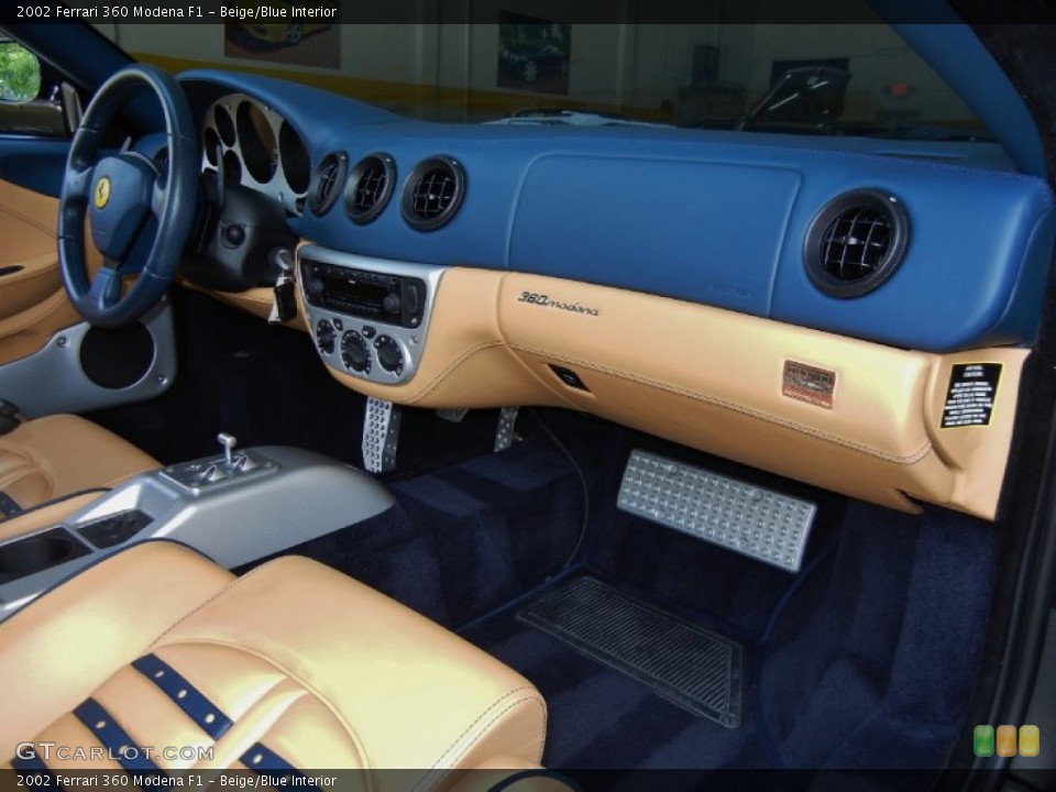 Beige/Blue Interior Dashboard for the 2002 Ferrari 360 Modena F1 #68596937