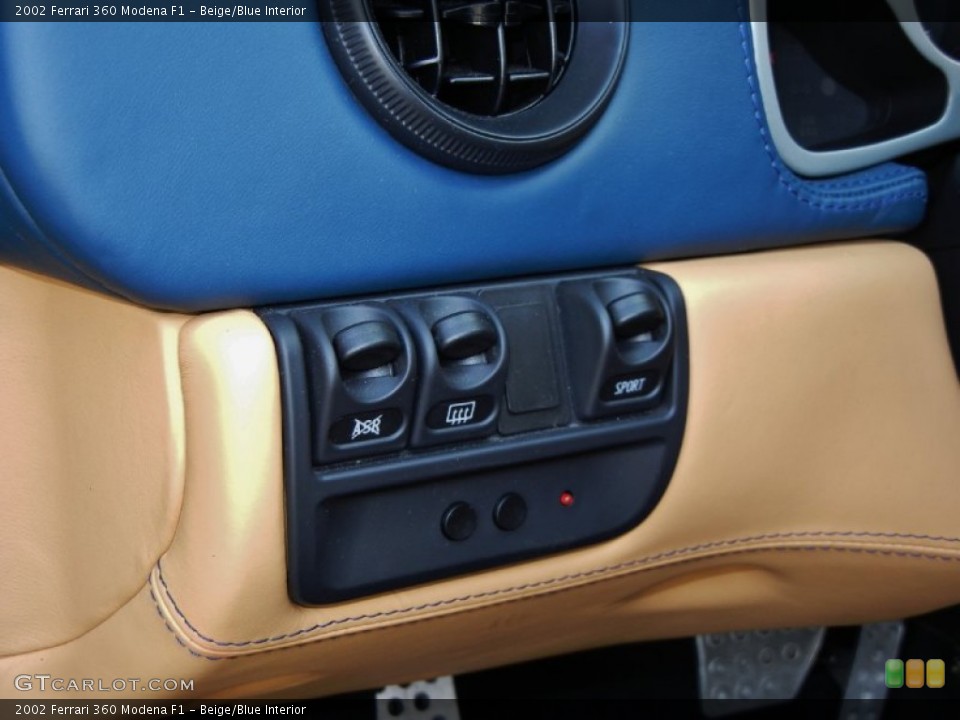 Beige/Blue Interior Controls for the 2002 Ferrari 360 Modena F1 #68596955