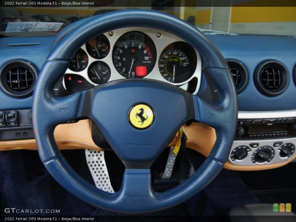 Beige/Blue Interior Steering Wheel for the 2002 Ferrari 360 Modena F1 #68596964