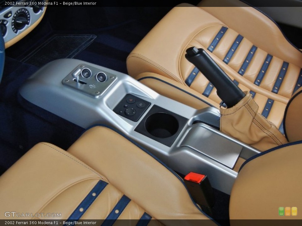 Beige/Blue Interior Controls for the 2002 Ferrari 360 Modena F1 #68597009