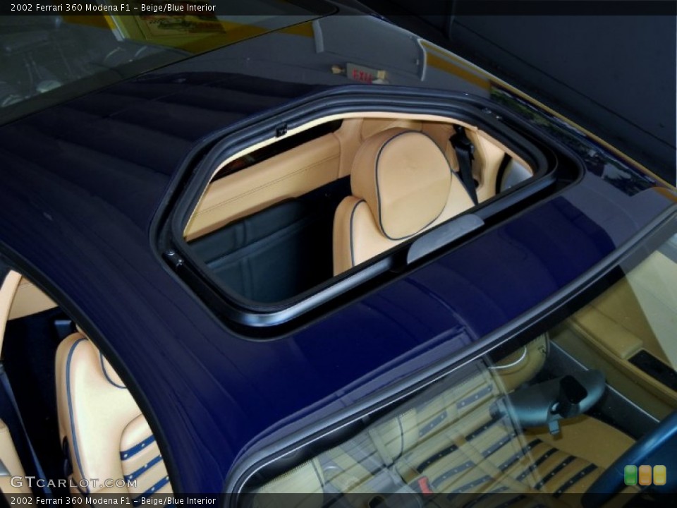 Beige/Blue Interior Sunroof for the 2002 Ferrari 360 Modena F1 #68597078