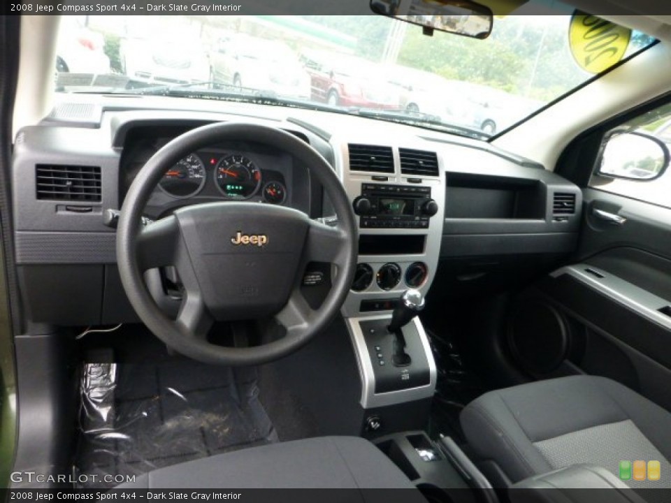 Dark Slate Gray Interior Dashboard for the 2008 Jeep Compass Sport 4x4 #68598383
