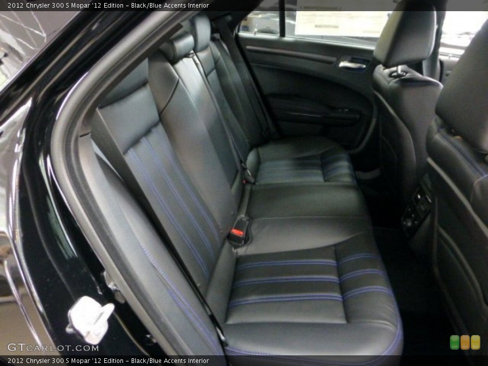 Black/Blue Accents Interior Rear Seat for the 2012 Chrysler 300 S Mopar '12 Edition #68598719