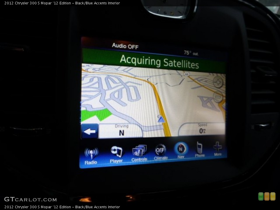 Black/Blue Accents Interior Navigation for the 2012 Chrysler 300 S Mopar '12 Edition #68598815