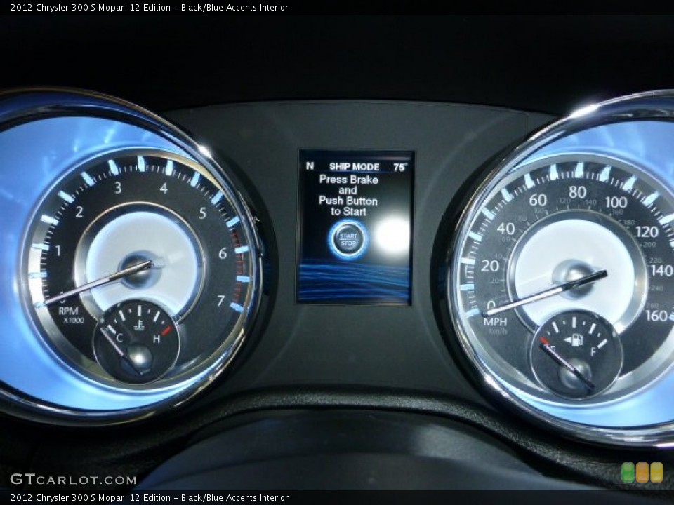 Black/Blue Accents Interior Gauges for the 2012 Chrysler 300 S Mopar '12 Edition #68598832