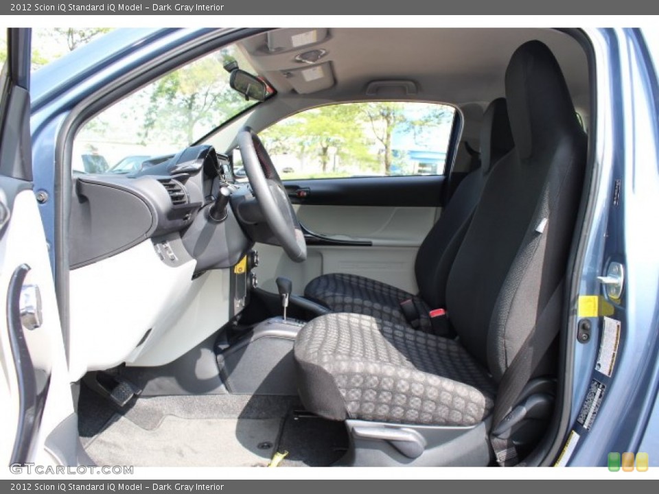 Dark Gray Interior Front Seat for the 2012 Scion iQ  #68600408