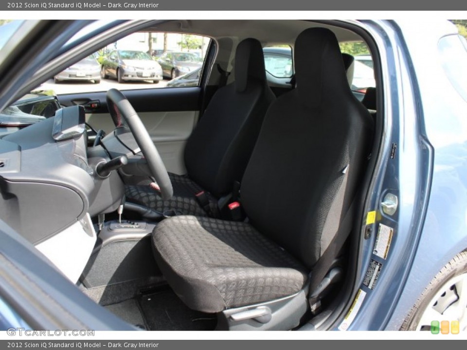 Dark Gray Interior Front Seat for the 2012 Scion iQ  #68600414