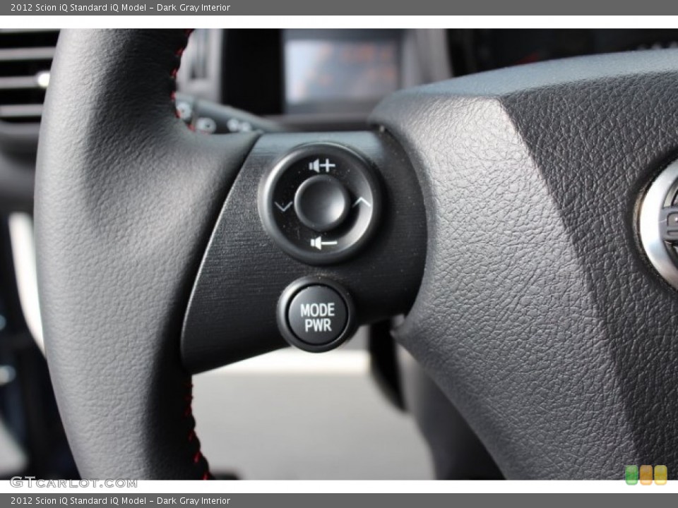 Dark Gray Interior Controls for the 2012 Scion iQ  #68600459