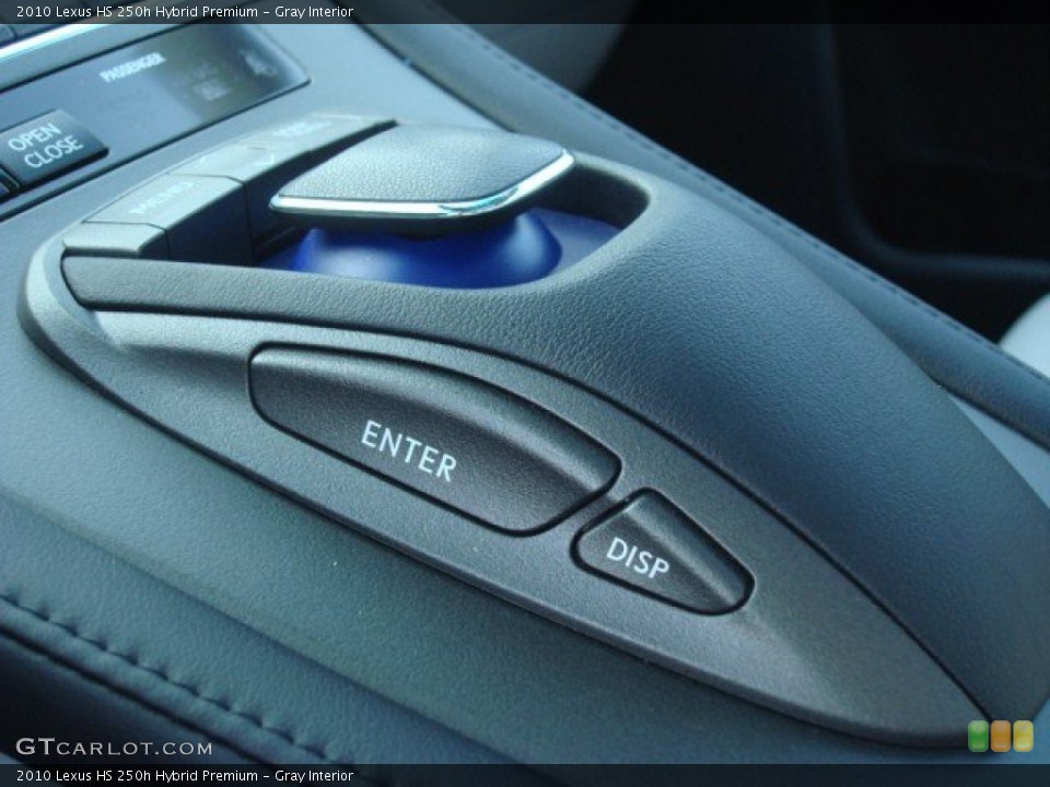 Gray Interior Controls for the 2010 Lexus HS 250h Hybrid Premium #68600963
