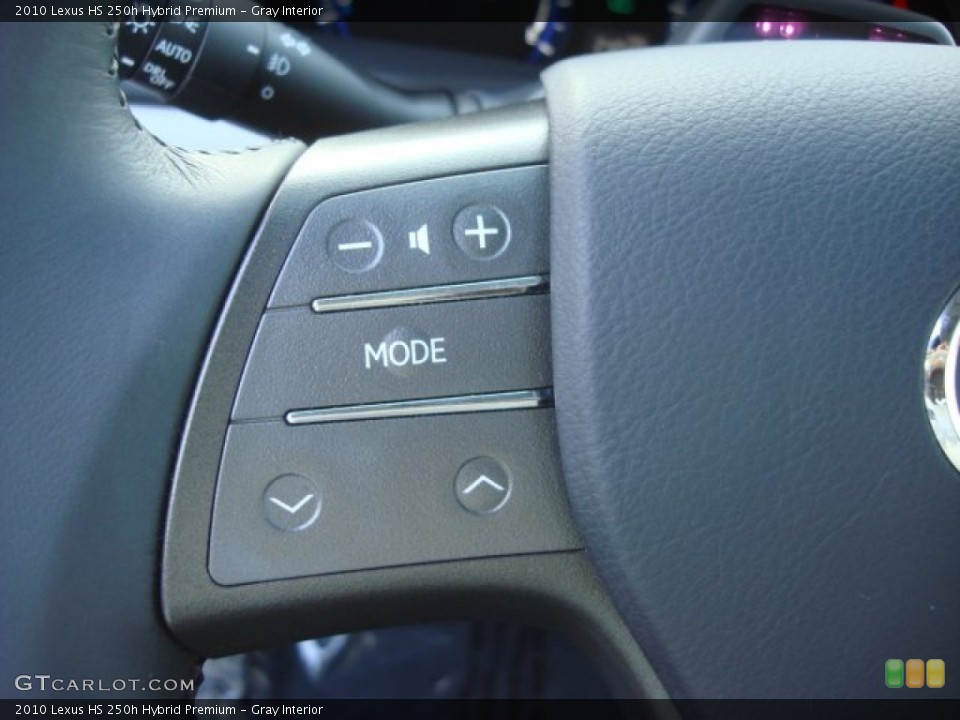 Gray Interior Controls for the 2010 Lexus HS 250h Hybrid Premium #68601020
