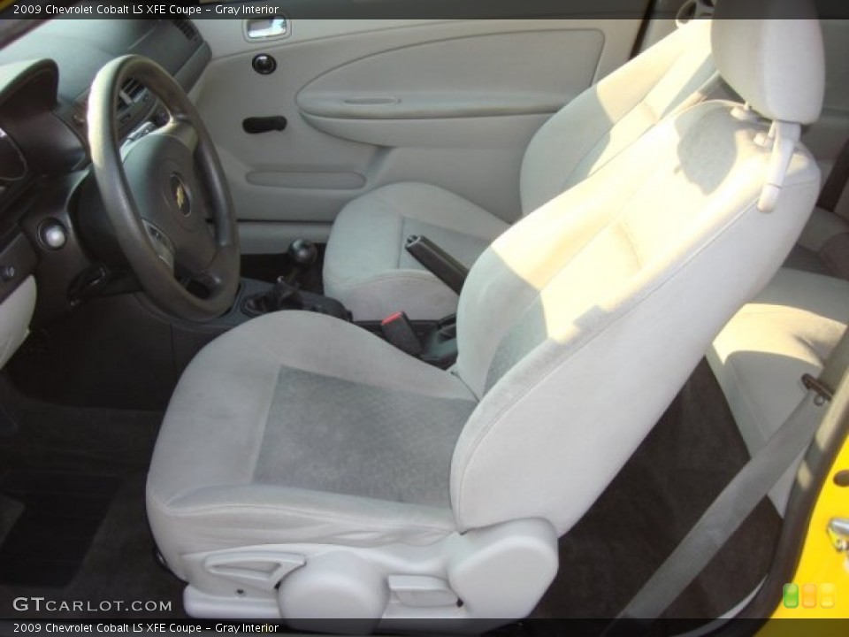 Gray Interior Front Seat for the 2009 Chevrolet Cobalt LS XFE Coupe #68601179