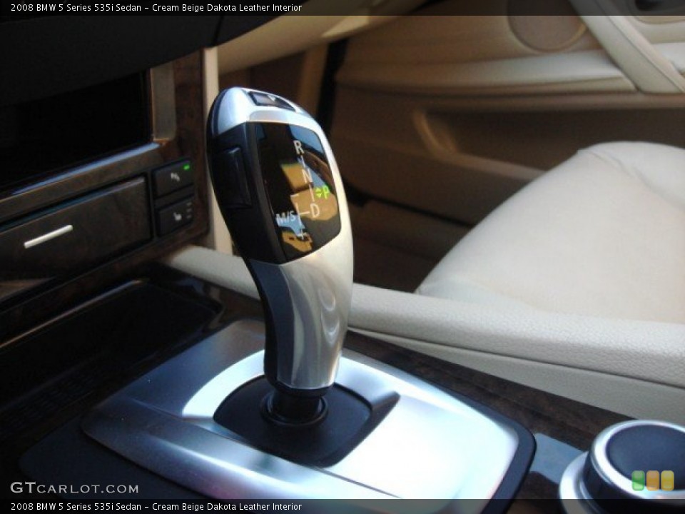 Cream Beige Dakota Leather Interior Transmission for the 2008 BMW 5 Series 535i Sedan #68601506