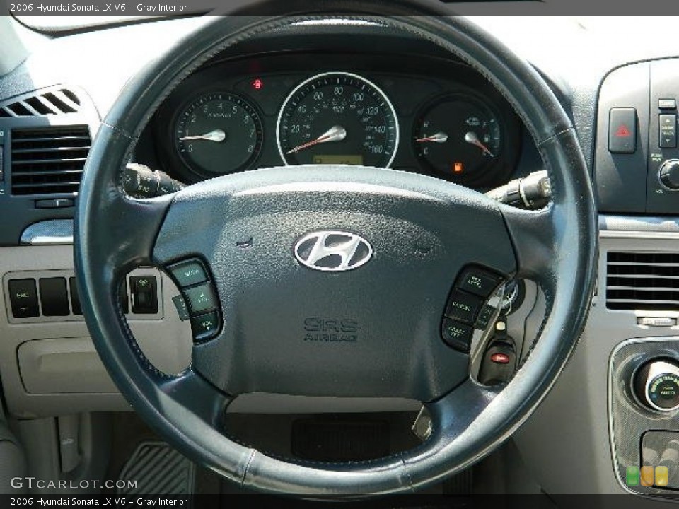 Gray Interior Steering Wheel for the 2006 Hyundai Sonata LX V6 #68601809