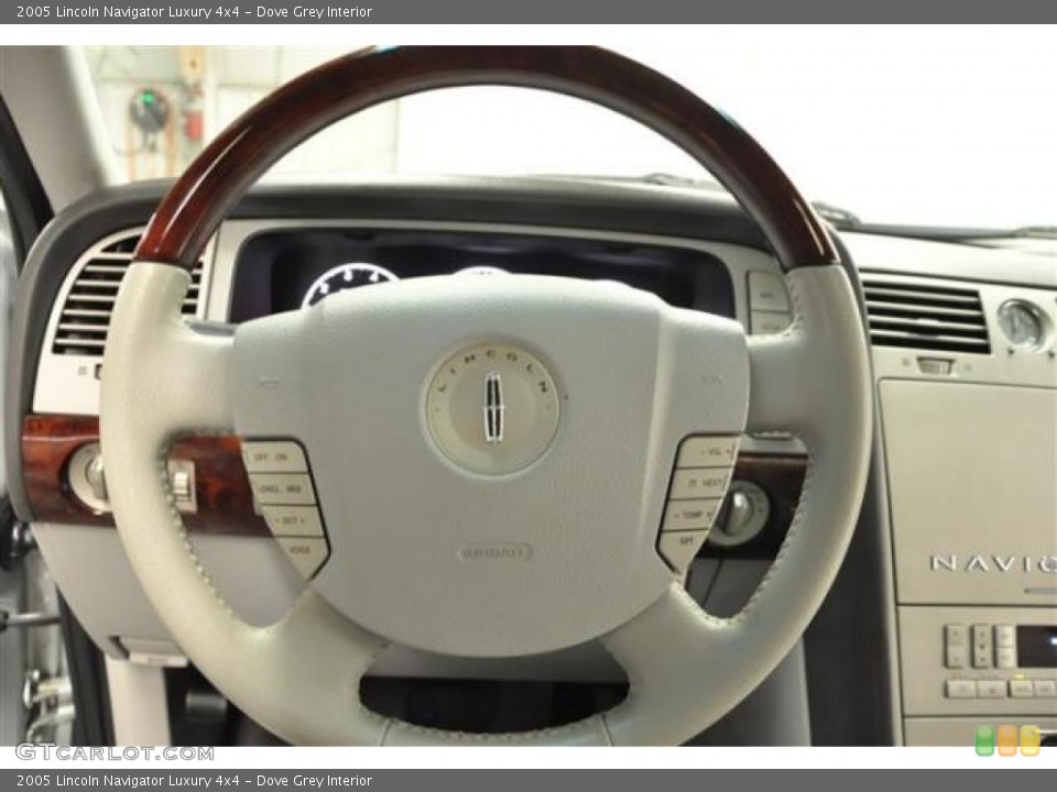Dove Grey Interior Steering Wheel for the 2005 Lincoln Navigator Luxury 4x4 #68602181