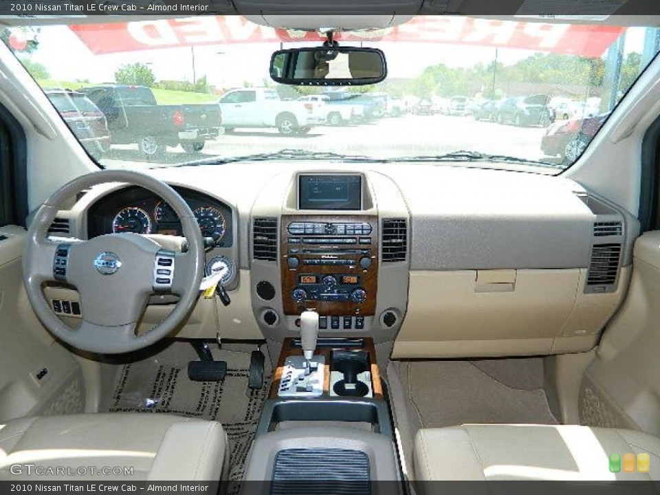 Almond Interior Dashboard for the 2010 Nissan Titan LE Crew Cab #68602346