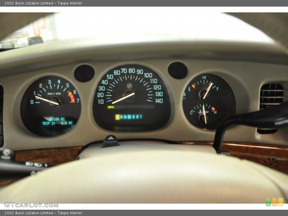 Taupe Interior Gauges for the 2002 Buick LeSabre Limited #68602460