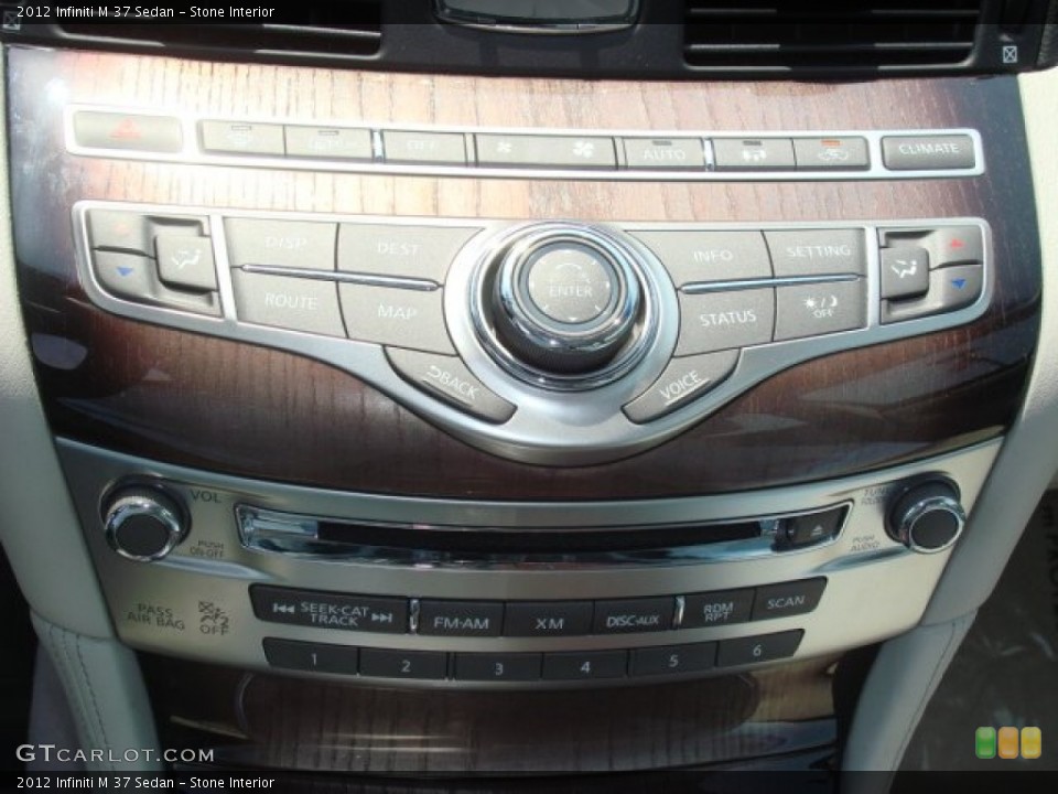 Stone Interior Controls for the 2012 Infiniti M 37 Sedan #68602889