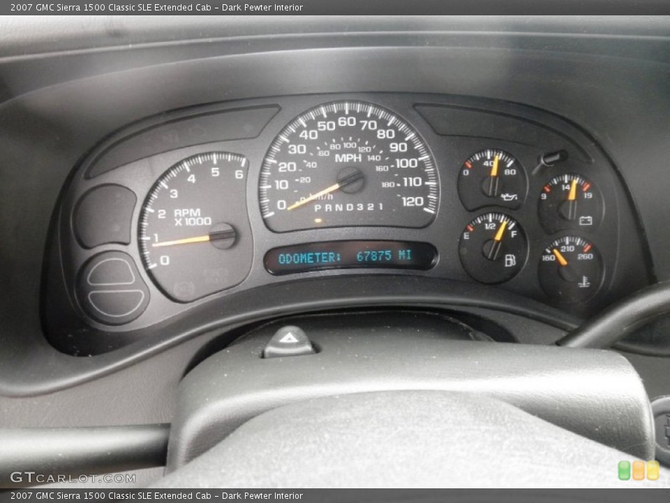 Dark Pewter Interior Gauges for the 2007 GMC Sierra 1500 Classic SLE Extended Cab #68604638
