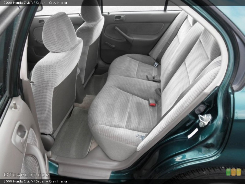 Gray Interior Rear Seat for the 2000 Honda Civic VP Sedan #68604818
