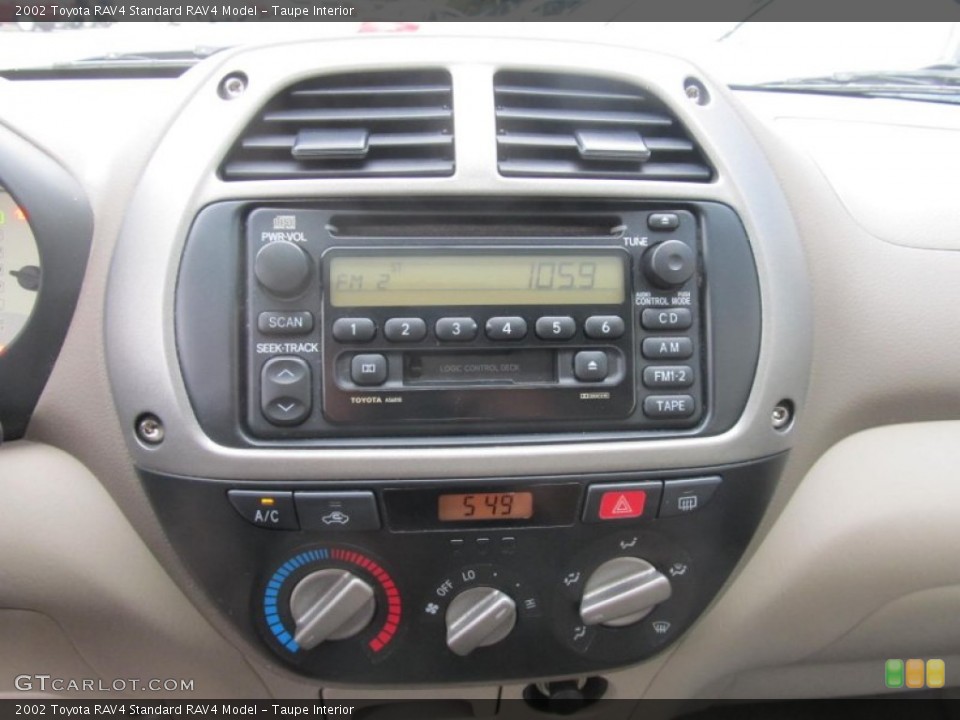 Taupe Interior Controls for the 2002 Toyota RAV4  #68604918
