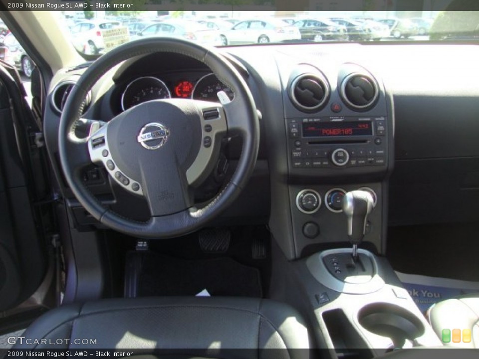 Black Interior Dashboard For The 2009 Nissan Rogue Sl Awd