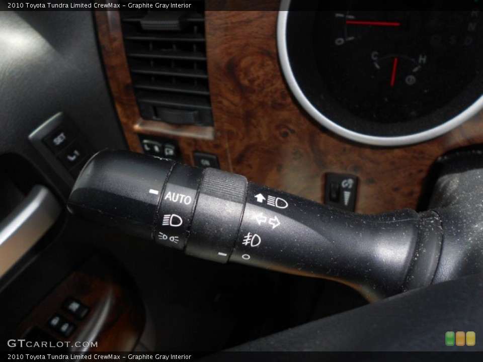 Graphite Gray Interior Controls for the 2010 Toyota Tundra Limited CrewMax #68606813
