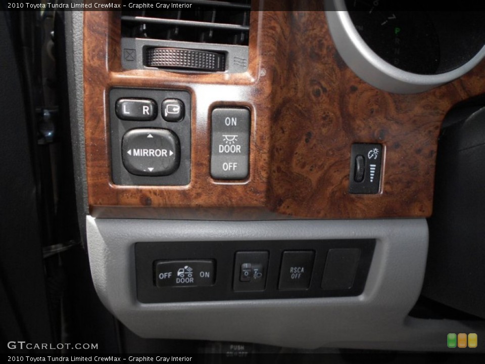 Graphite Gray Interior Controls for the 2010 Toyota Tundra Limited CrewMax #68606831