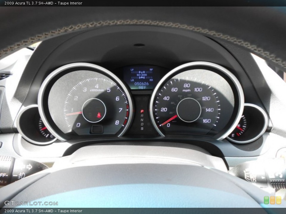 Taupe Interior Gauges for the 2009 Acura TL 3.7 SH-AWD #68607104