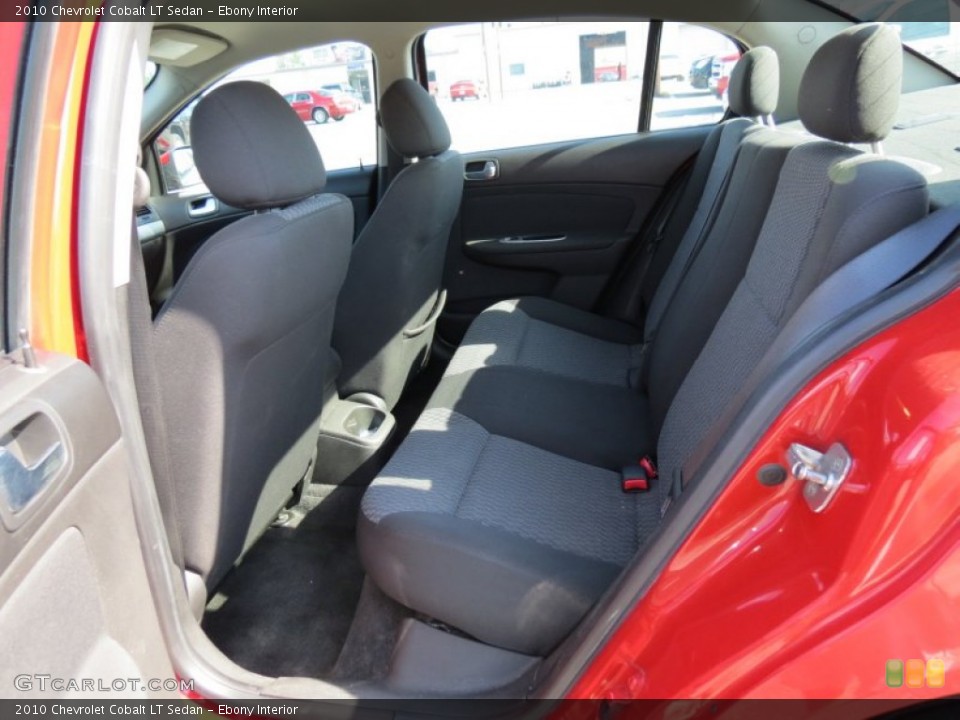 Ebony Interior Rear Seat for the 2010 Chevrolet Cobalt LT Sedan #68608169