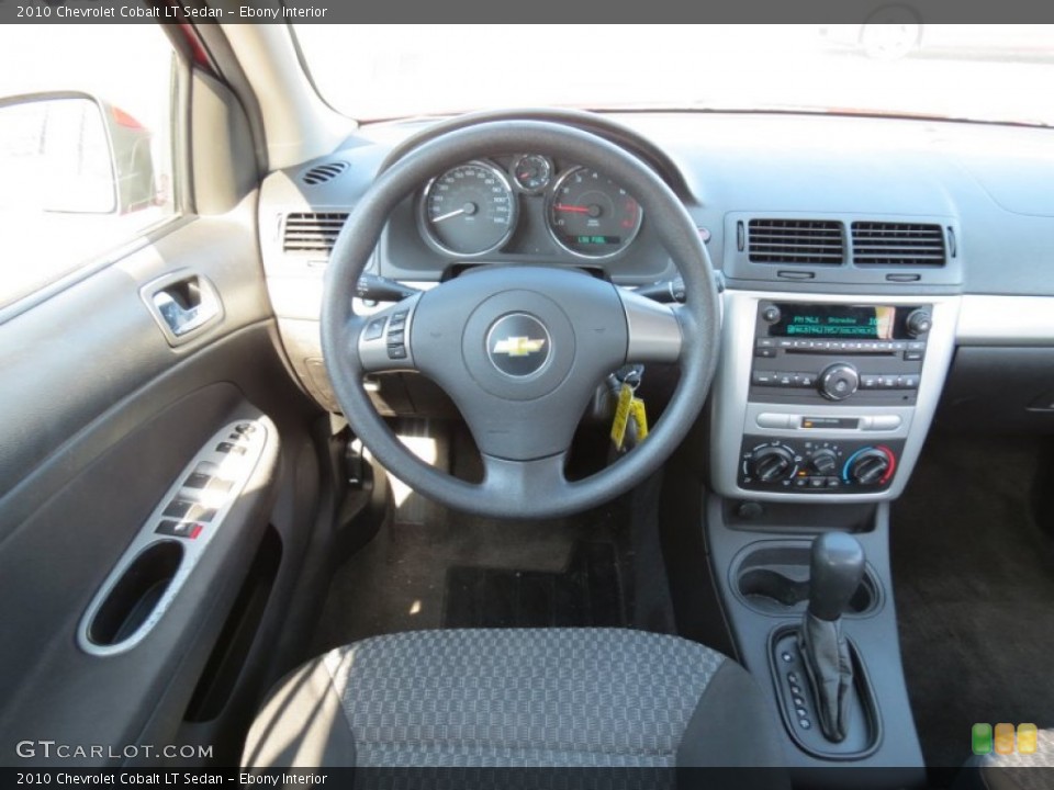 Ebony Interior Dashboard for the 2010 Chevrolet Cobalt LT Sedan #68608213