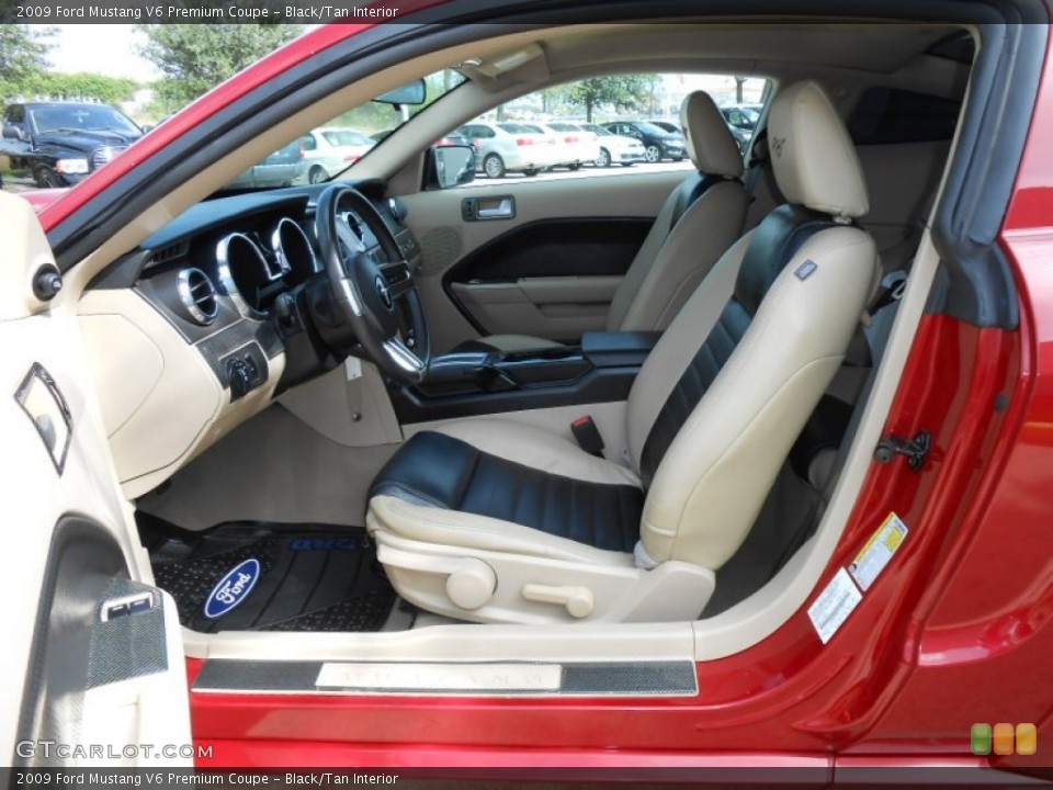 Black/Tan 2009 Ford Mustang Interiors