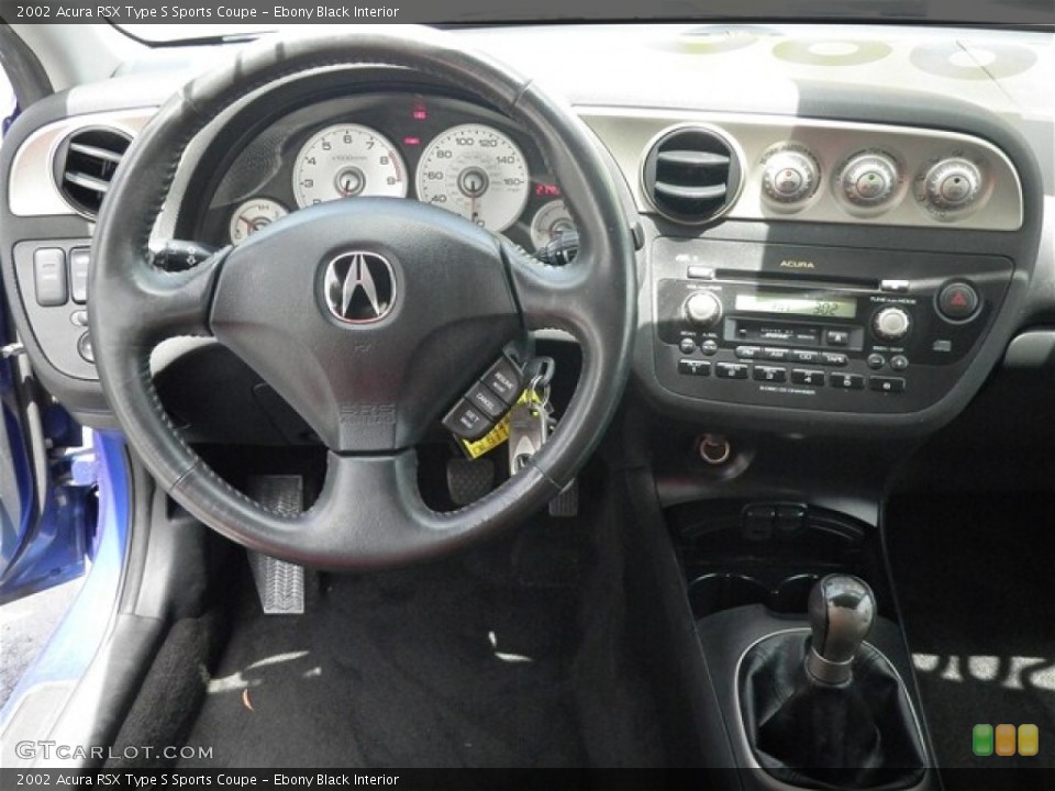 Ebony Black Interior Dashboard for the 2002 Acura RSX Type S Sports Coupe #68610485