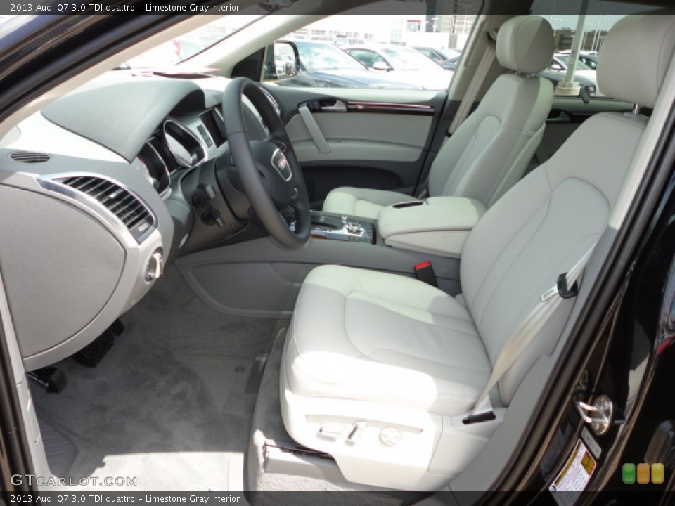 Limestone Gray Interior Photo for the 2013 Audi Q7 3.0 TDI quattro #68610635