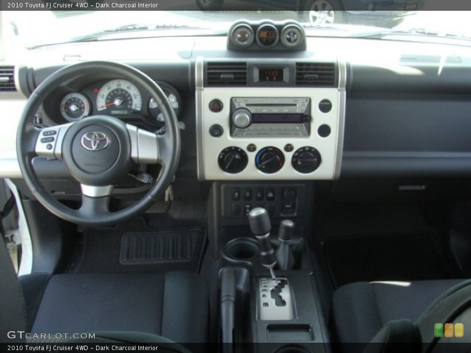 Dark Charcoal Interior Dashboard for the 2010 Toyota FJ Cruiser 4WD #68611175